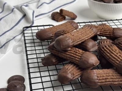 Šokoladiniai sausainiai pagrindine nuotrauka