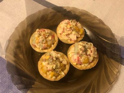 „Krabų“ tartaletės šventiniam stalui pagrindine nuotrauka