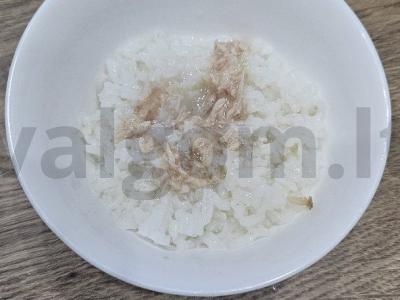 Pyragėliai su ryžiais ir konservuota tunu Žingsnis 5