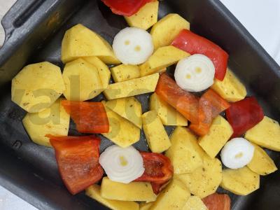 Bulvės „Bendly“ su daržovėmis Žingsnis 5