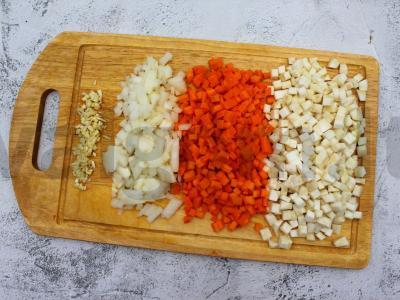 Toskaniškas pupelių sriuba Žingsnis 1