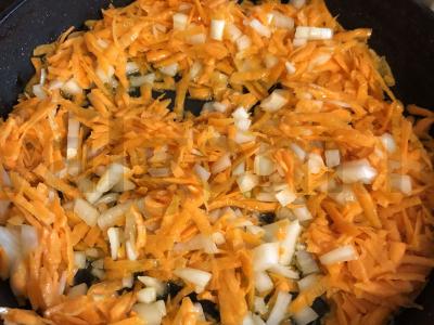 Grikių košė su kumpiu pomidorų padaže Žingsnis 6