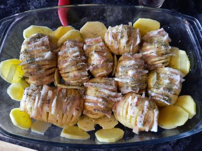 Kepta bulvė „Harmoshka“ Žingsnis 3