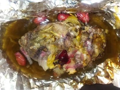 Kepta antis krūtinėlė su vyšniomis Žingsnis 4