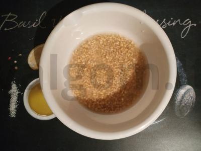 Perlų košė lėtoje viryklėje Žingsnis 1