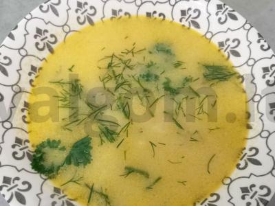 Sūrio sriuba su rūkytomis dešromis pagrindine nuotrauka