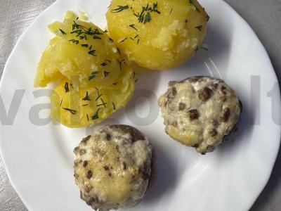 Kepti pievagrybiai pagrindine nuotrauka