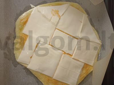 Pica „Sūrio-mėsos“ Žingsnis 3