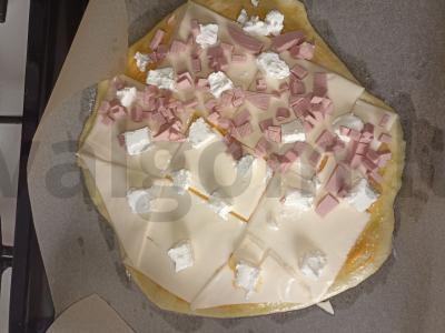 Pica „Sūrio-mėsos“ Žingsnis 4