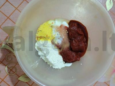 Kotletai pomidorų-grietinės padaže orkaitėje Žingsnis 3