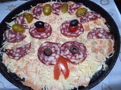 Pica su rūkytomis dešromis, dešrelėmis ir jalapeño pipirais Žingsnis 7