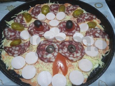 Pica su rūkytomis dešromis, dešrelėmis ir jalapeño pipirais Žingsnis 8