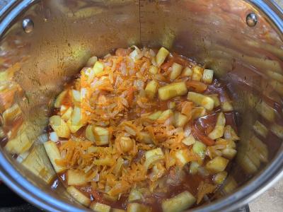 Žiemai skirta cukinijų salotos „Sergijevo Posado“ Žingsnis 8