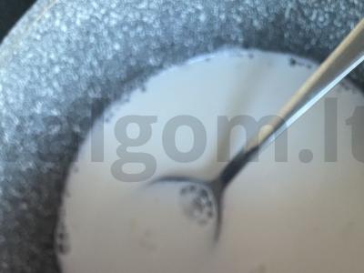 Kukurūzų košė su mėlynėmis grietinėlėje Žingsnis 1