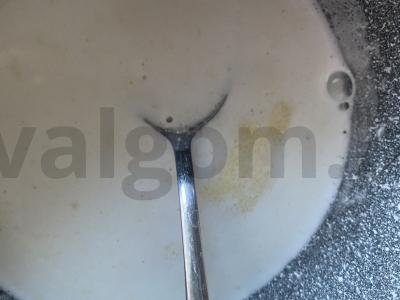 Kukurūzų košė su mėlynėmis grietinėlėje Žingsnis 3