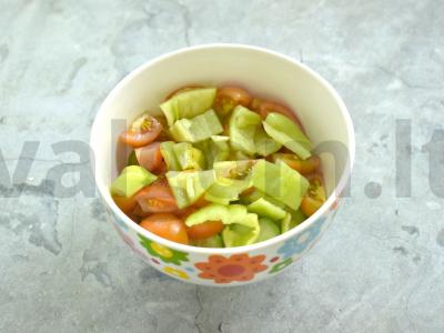 Daržovių salotas su medaus-garstyčių padažu Žingsnis 3