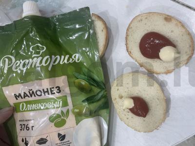 Užkandžių mini burgeriai su virta dešra Žingsnis 3