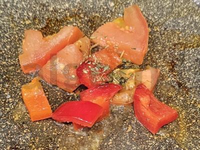 Brusketa su daržovėmis ir Kamčiatkos krabu Žingsnis 4