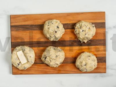 Naujųjų metų „Eglutės“ su bulvėmis ir grybais Žingsnis 9