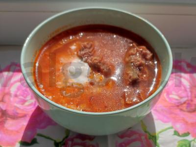 Jaunųjų kopūstų boršas pagrindine nuotrauka