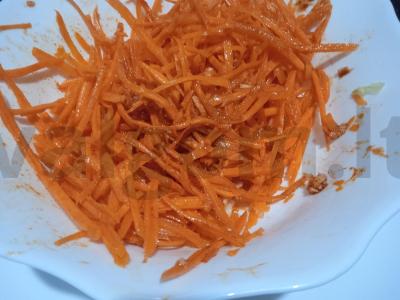 Korėjietiškos morkos su aštriu padažu Žingsnis 5