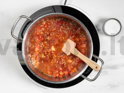 Raudonas ryžiai su pomidorų pasta Žingsnis 4