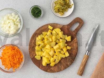 Sūris su vištienos skrandžiais ir perliniu miežiu Žingsnis 2