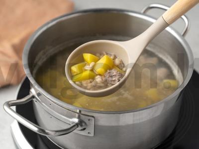 Sūris su vištienos skrandžiais ir perliniu miežiu Žingsnis 3