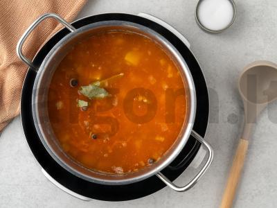 Sūris su vištienos skrandžiais ir perliniu miežiu Žingsnis 5