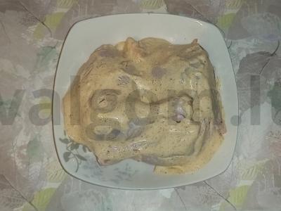 Vištienos šlaunelės su grietine Žingsnis 4