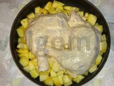 Vištienos šlaunelės su grietine Žingsnis 6