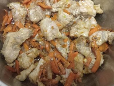 Plovas su kiauliena ir basmati ryžiais Žingsnis 5