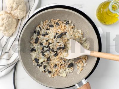 Makaronai su žiediniu kopūstu Žingsnis 6