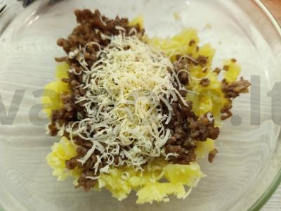 Bulvės su faršu ir sūriu Žingsnis 5