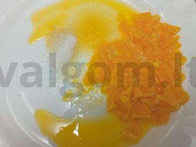 Sūdyta upėtakis su mandarinų ir rožiniu pipiru Žingsnis 2