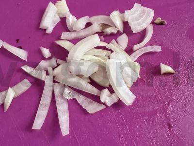 Keptas bulves ant keptuvės su pievagrybiais Žingsnis 4