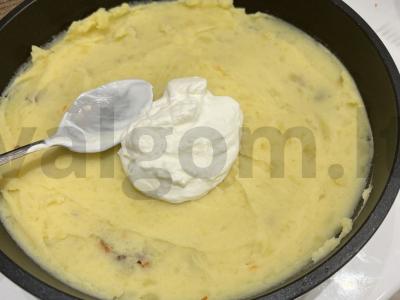 Bulvių apkepas su faršu Žingsnis 15