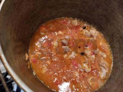 Originalus bulguro plovas su vištiena ir pomidorais Žingsnis 5