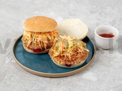 Krevetėmis užpildytas katsu burgeris Žingsnis 7