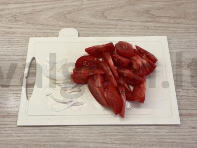 Paprastas salotas su stracciatella Žingsnis 2