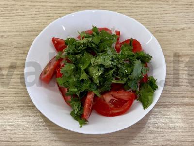 Paprastas salotas su stracciatella Žingsnis 3