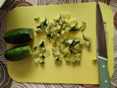 Lengvas trijų ingredientų salotas Žingsnis 1