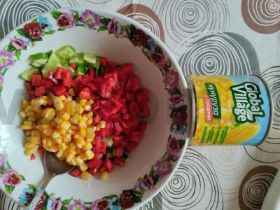 Lengvas trijų ingredientų salotas Žingsnis 3