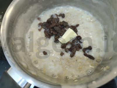 Avižinė košė su razinomis Žingsnis 5