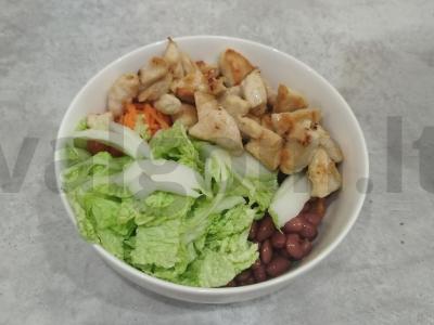 Pekino kopūstų salotos su grietine ir citrinos sultimis Žingsnis 7