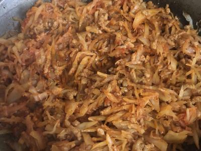 Troškinta kopūstai su faršu Žingsnis 11