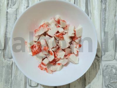 Sultingas salotas „Raudonoji jūra“ Žingsnis 1