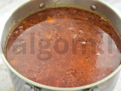 Vegetariškas boršas su džiovintais slyvomis Žingsnis 7