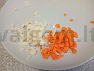 Sūris su marinuotais pomidorais ir jautienos kukuliais Žingsnis 3