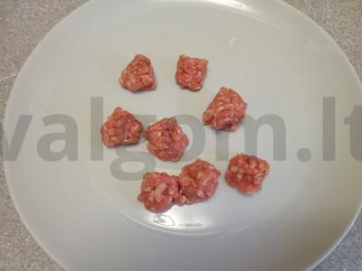 Sūris su marinuotais pomidorais ir jautienos kukuliais Žingsnis 4